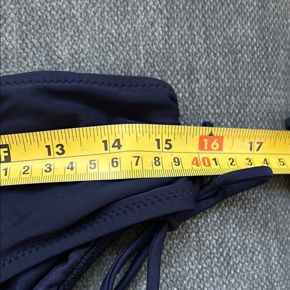 Navy Blue High-Waisted Bikini Bottom - Picture 6 of 7